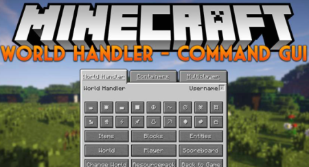  World Handler  Command GUI  Minecraft 1.18.1