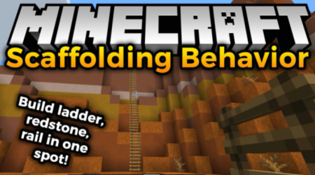  Scaffolding Behavior  Minecraft 1.17.1