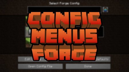  Config Menus  Minecraft 1.18.1