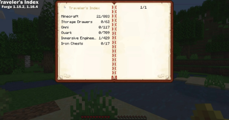  Travelers Index  Minecraft 1.15.2