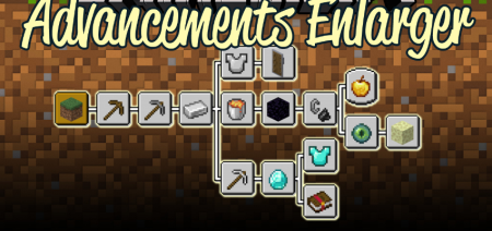  Advancements Enlarger  Minecraft 1.16.5