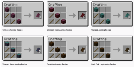  Exlines Awnings  Minecraft 1.18.2