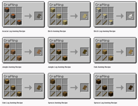  Exlines Awnings  Minecraft 1.18.2