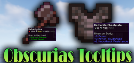  Obscurias Tooltips  Minecraft 1.18.1