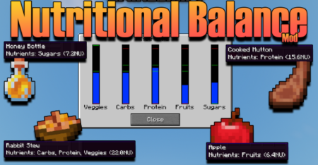  Nutritional Balance  Minecraft 1.18.2