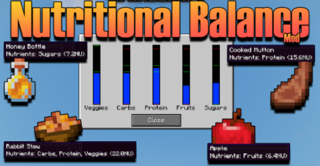  Nutritional Balance  Minecraft 1.19