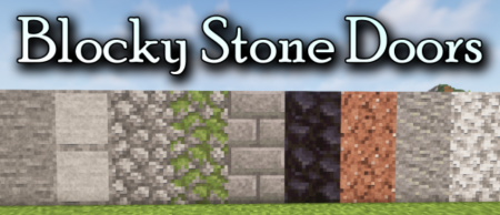  Blocky Stone Doors  Minecraft 1.17.1