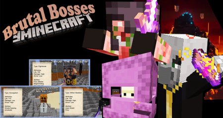 Скачать Brutal Bosses – Dungeon Bosses для Minecraft 1.16.5