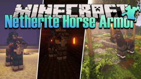 Скачать Netherite Horse Armor для Minecraft 1.16