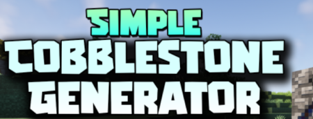  Simple Cobblestone Generator  Minecraft 1.18.2