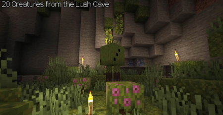  Creatures From The Lush Caves  Minecraft 1.18.1