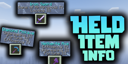  Held Item Info  Minecraft 1.18.2