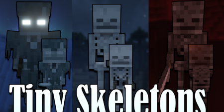 Скачать Tiny Skeletons для Minecraft 1.18.2