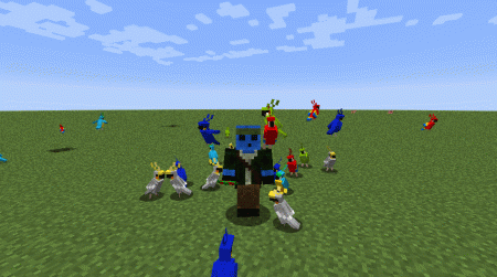 Скачать Party Parrots для Minecraft 1.18.2