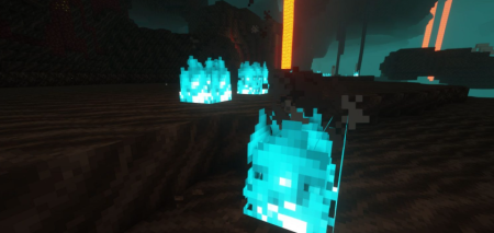 Скачать Blue Flame Burning для Minecraft 1.18.2