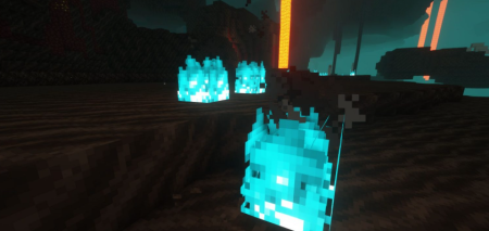  Blue Flame Burning  Minecraft 1.19.2