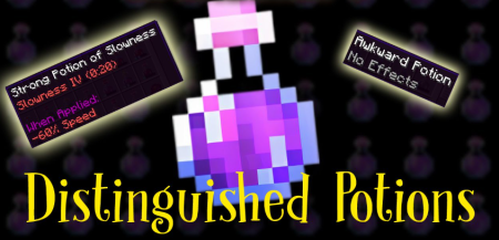 Скачать Distinguished Potions для Minecraft 1.19.1
