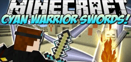 Скачать Cyan Warrior Swords для Minecraft 1.18.2