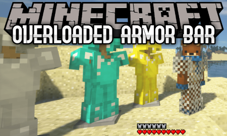 Скачать Overloaded Armor Bar для Minecraft 1.18.2