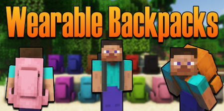 Скачать Cammie’s Wearable Backpacks для Minecraft 1.19.2