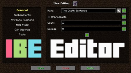 Скачать IBE Editor для Minecraft 1.19.3
