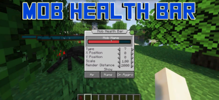 Скачать Mob Health Bar для Minecraft 1.17.1