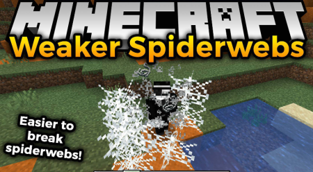 Скачать Weaker Spiderwebs для Minecraft 1.19.2