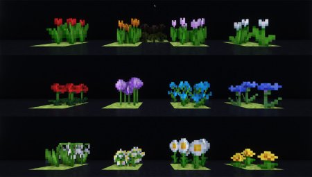 Скачать Bushier Flowers для Minecraft 1.19.2