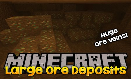 Скачать Large Ore Deposits для Minecraft 1.19.2