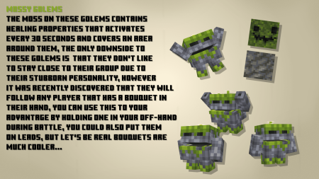 Скачать Miny Golems для Minecraft 1.19.1