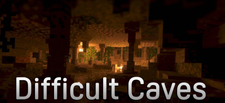 Скачать Difficult Caves для Minecraft 1.18.2