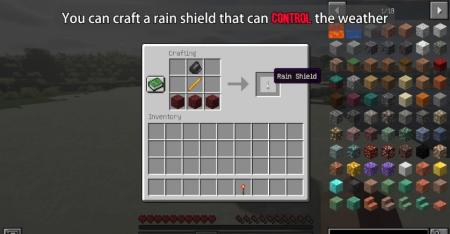 Скачать Rain Shield Mod для Minecraft 1.19.4
