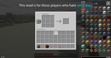 Скачать Rain Shield Mod для Minecraft 1.19.4