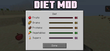  Diet Mod  Minecraft 1.18.1