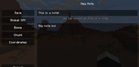 Скачать Notes Mod для Minecraft 1.19.3
