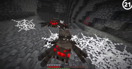 Скачать Spiders Produce Webs для Minecraft 1.19.4