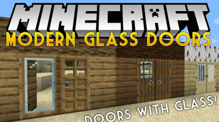  Modern Glass Doors  Minecraft 1.20