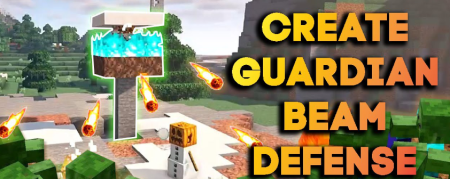  Create Guardian Beam Defense  Minecraft 1.20.1