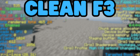 Скачать Clean F3 для Minecraft 1.20