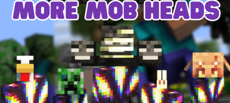 Скачать More Mob Heads для Minecraft 1.20