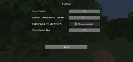 Скачать FastQuit для Minecraft 1.20