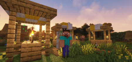Скачать Spawn In Village для Minecraft 1.16.5