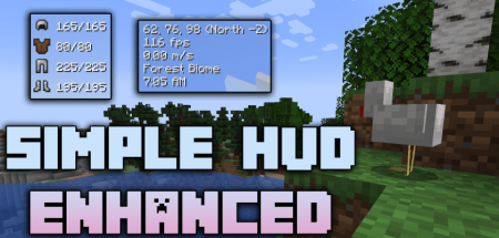 Скачать Simple HUD Enhanced для Minecraft 1.20.2