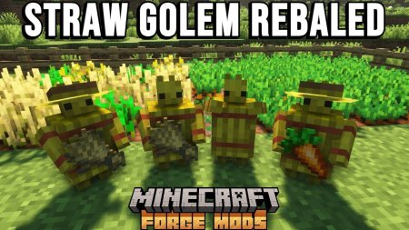 Скачать Straw Golem Rebaled для Minecraft 1.19.1
