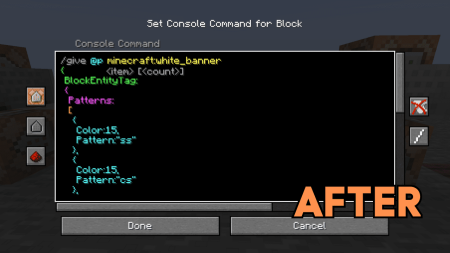 Скачать Better Command Block UI для Minecraft 1.20.4