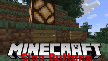 Скачать Sign Button для Minecraft 1.20.1