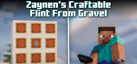 Скачать Zaynen’s Craftable Flint From Gravel для Minecraft 1.20.1