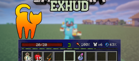 Скачать ExHUD для Minecraft 1.20