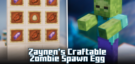  Zaynens Craftable Zombie Spawn Egg  Minecraft 1.19.4