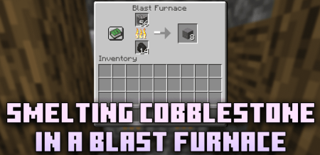 Скачать Smelting Cobblestone In A Blast Furnace для Minecraft 1.20.4
